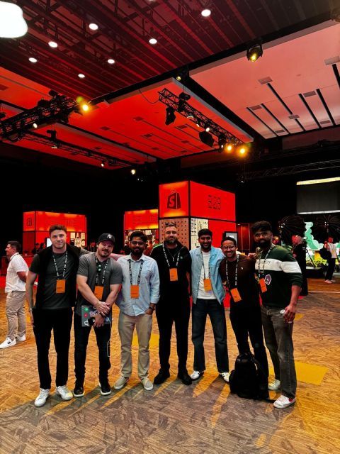 Abhishek Rajan with fellow developers at Shopify Editions.dev 2026
